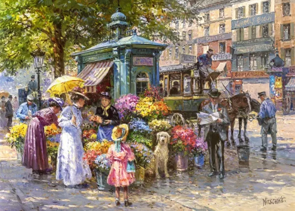 Puzzle 1000 elementów. Stoisko z kwiatami 30226