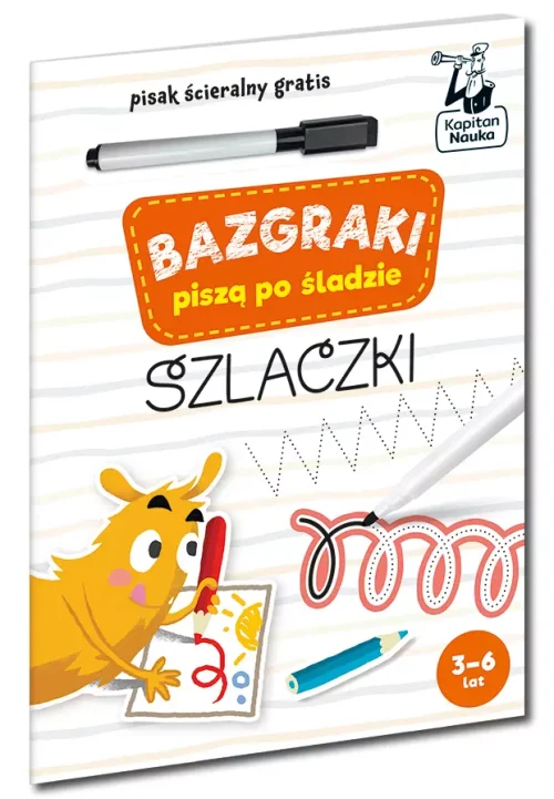 Bazgraki piszą po śladzie. Szlaczki. Kapitan Nauka