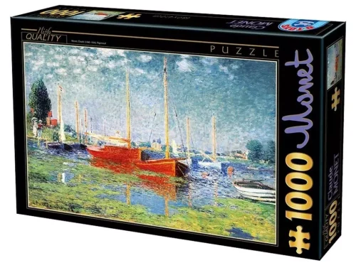 Puzzle 1000 elementów. Claude Monet, Łódki w Argentuil