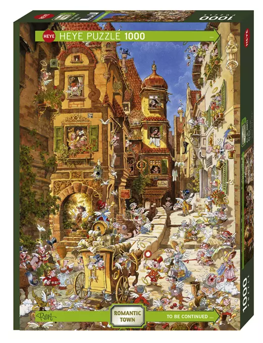 Puzzle 1000 elementów. Ryba. Romantyczne miasto, dzień
