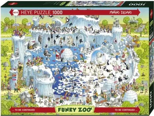 Puzzle 1000 elementów. Zoo zimą