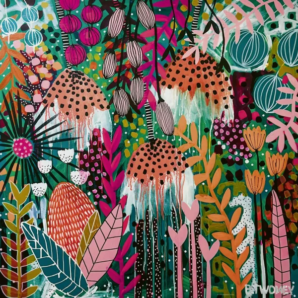Puzzle 1000 elementów. Flowery, Rubinowe słońce