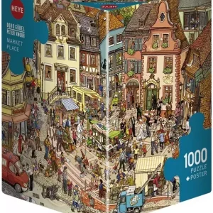 Puzzle 1000 elementów. Szaleństwo na zakupach, Gobel + plakat