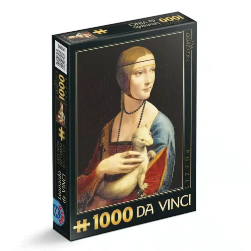 Puzzle 1000 elementów. Dama z łasiczką, Leonardo da Vinci