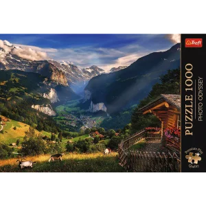 Puzzle 1000 elementów. Premium Plus Quality. Photo Odyssey. Dolina Lauterbrunnen, Szwajcaria