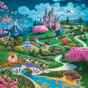 Puzzle 1000 elementów. Zamek Kopciuszka