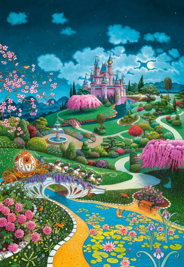 Puzzle 1000 elementów. Zamek Kopciuszka