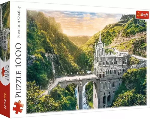 Puzzle 1000 elementów. Sanktuarium Las Lajas, Kolumbia