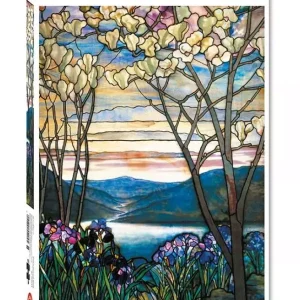 Puzzle 1000 elementów. Tiffany, Magnolie i Irysy