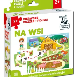 Na wsi. Pierwsze puzzle + figurki. Kapitan Nauka
