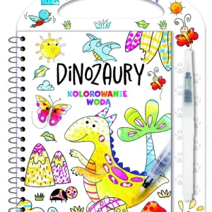 Kolorowanie wodą. Dinozaury