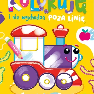 Koloruję i nie wychodzę poza linię - z lokomotywą. Wypukłe kontury