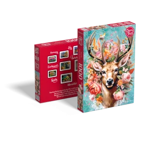 Puzzle 1000 elementów. Kwiatowy jeleń 30752