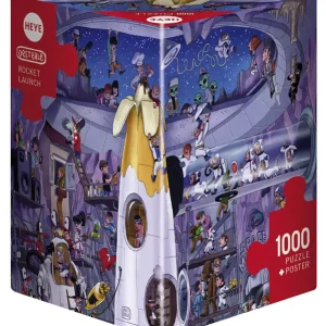 Puzzle 1000 elementów. Start rakiety (puzzle + plakat)