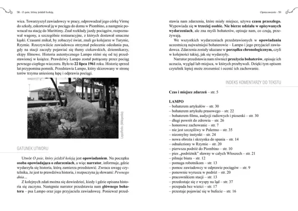 O psie, który jeździł koleją (wydanie z opracowaniem i streszczeniem)