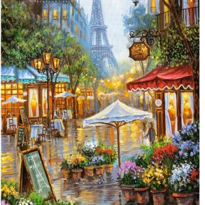 Puzzle 1000 elementów. Wiosenne Kwiaty, Paryż