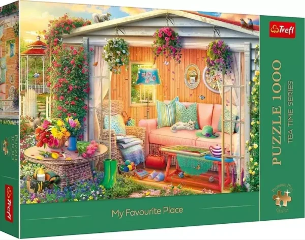 Puzzle 1000 elementów. Premium Plus Quality. Tea Time. Moje ulubione miejsce