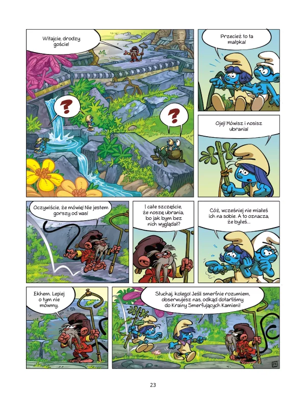 Smerfy i wioska dziewczyn. Tom 7. Kraina Smerfujących Kamieni