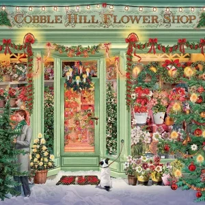 Cobble Hill Puzzle 1000 el. Kwiaciarnia w świątecznym wystroju