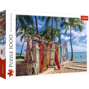 Puzzle 1000 elementów. Plaża Waikiki Hawaje