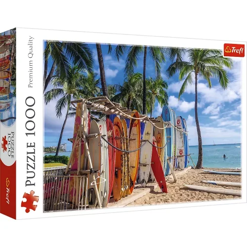 Puzzle 1000 elementów. Plaża Waikiki Hawaje