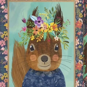 Puzzle 1000 elementów. Floral Friends. Wiewiórka, Mia Charro