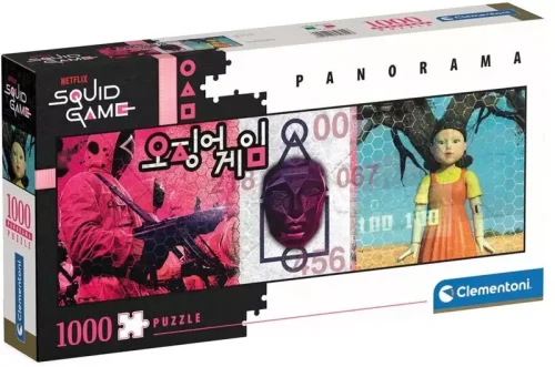 Puzzle 1000 elementów. Panorama Squid Game
