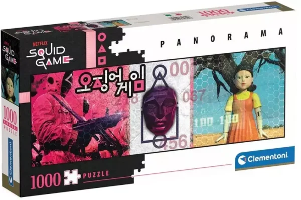 Puzzle 1000 elementów. Panorama Squid Game