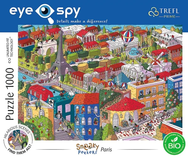 Puzzle 1000 elementów. Eye-Spy. Niezwykłe miasta. Paryż, Francja