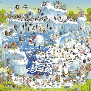 Puzzle 1000 elementów. Zoo zimą