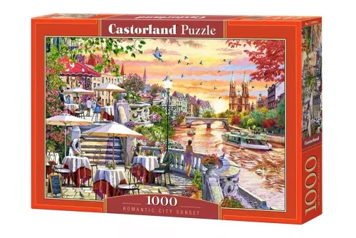 Puzzle 1000 elementów. Romantic City Sunset