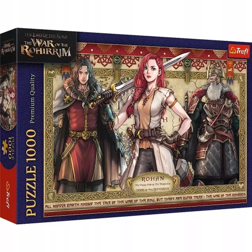 Puzzle 1000 Władca Pierścieni Wojna Rohirr. TREFL