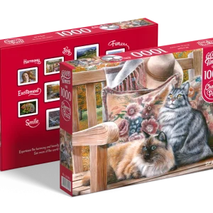 Puzzle 1000 elementów. Siedzące koty 30585