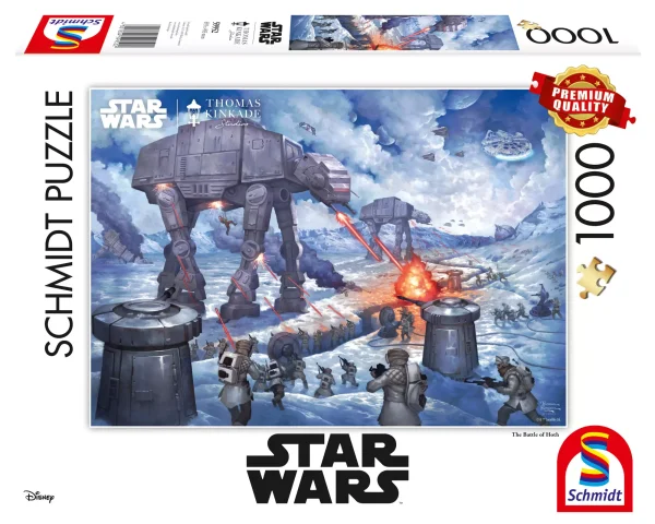 Puzzle 1000 elementów. Star Wars. Bitwa o Hoth - T. Kinkade