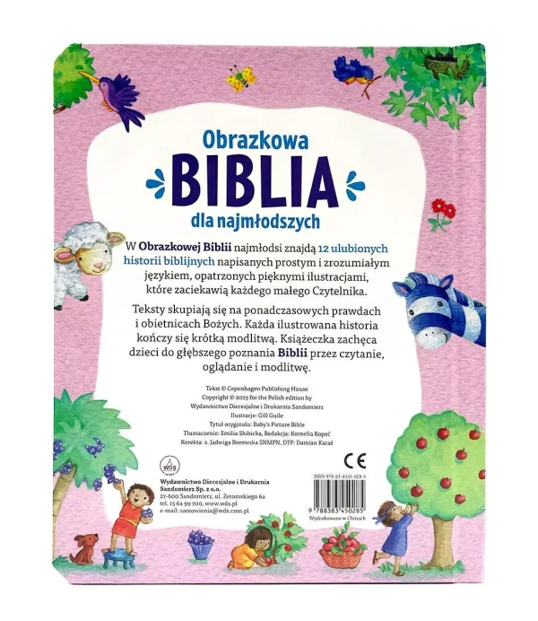 Obrazkowa Biblia dla najmłodszych. 12 ulubionych historii biblijnych