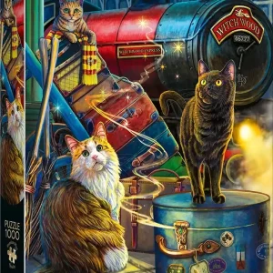 Puzzle 1000 elementów. Premium Plus. Magic Collection. Ekspres Czarownic