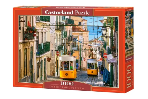 Puzzle 1000 elementów. Tramwaje w Lizbonie, Portugalia