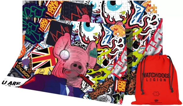 Puzzle 1000 elementów. Watch Dogs Legion. Pig Mask