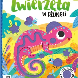 Zwierzęta w dżungli. Książeczka z miękkim filcem