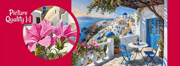 Puzzle 1000 elementów. Santorini Blues 30936