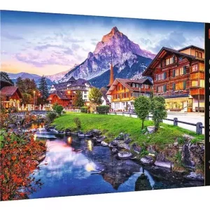 Puzzle 1000 elementów. Premium Plus. Photo Odyssey. Alpejskie miasteczko, Szwajcaria