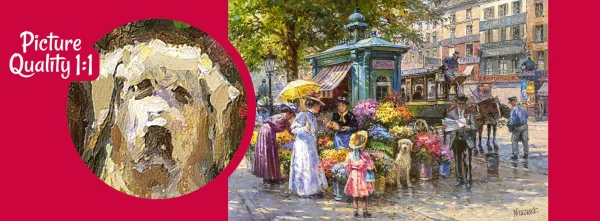 Puzzle 1000 elementów. Stoisko z kwiatami 30226