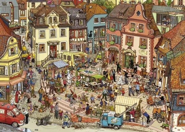 Puzzle 1000 elementów. Szaleństwo na zakupach, Gobel + plakat