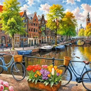 Puzzle 1000 elementów. Tulipany z Amsterdamu 30943