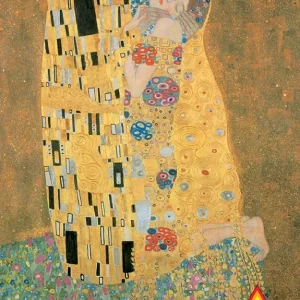 Puzzle 1000 elementów. Klimt, Pocałunek
