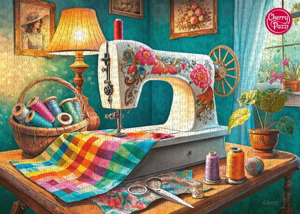 Puzzle 1000 elementów. Mój kącik do szycia 30875