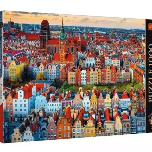 Puzzle 1000 elementów. Premium Plus. Photo Odyssey. Widok na Gdańsk, Polska
