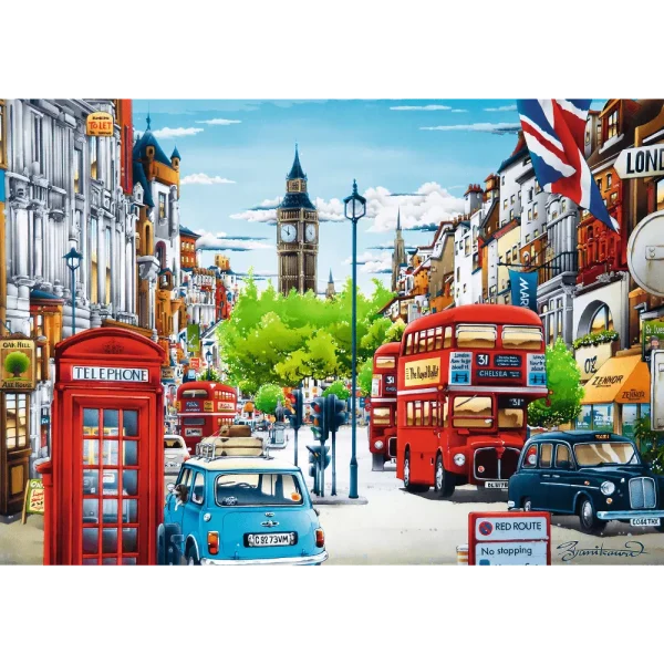 Puzzle 1000 elementów. Ulica Londynu