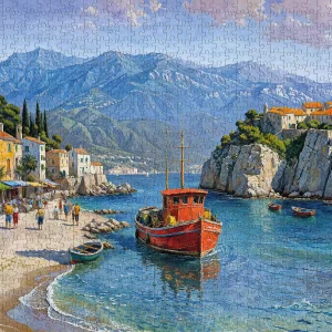 Puzzle 1000 elementów. Wioska nadmorska 30912