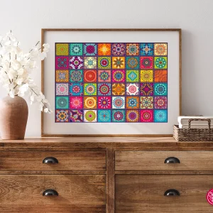 Puzzle 1000 elementów. Ozdobne kwadraty 30677